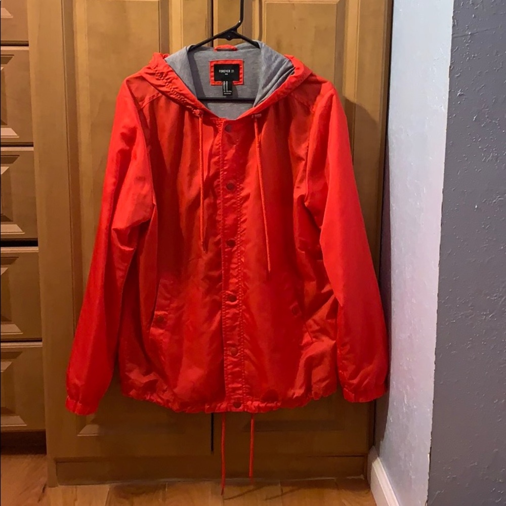 Red Windbreaker